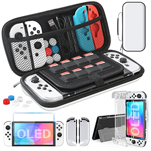 HEYSTOP Switch OLED Case Compatible with Nintendo Switch OLED Model,