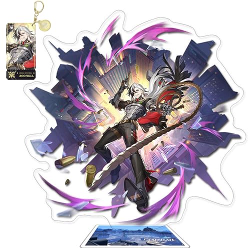 SECTTIO Honkai Star Rail Stand Figure Keychain Set, Splash Art