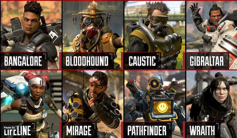 apex legends Character Tier List