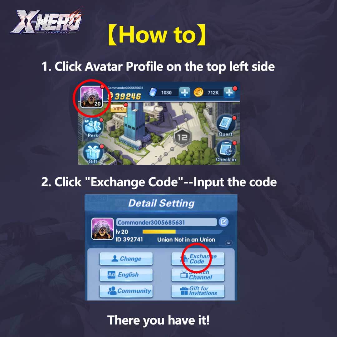 X hero redeem code｜TikTok Search