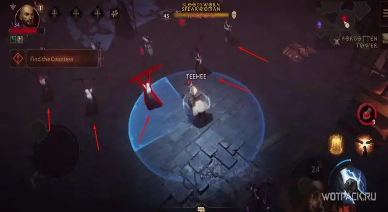 Forgotten Tower in Diablo Immortal: how to get through, defeat the Blood Priestess Innaloth and the Countess