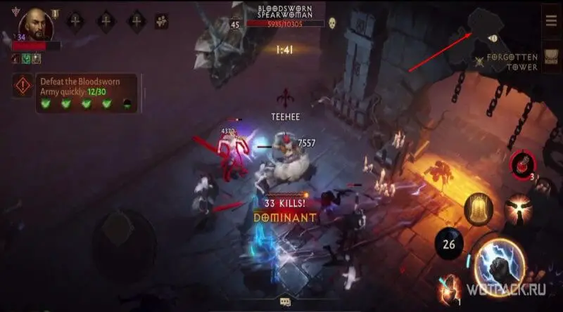 The Forgotten Tower in Diablo Immortal: how to get through, defeat the Blood Priestess Innaloth and the Countess