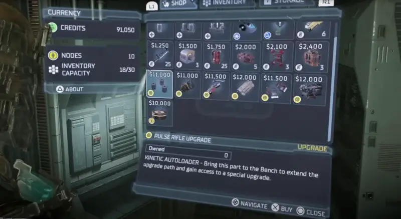 All improvements for weapons in Dead Space 2023: where to find