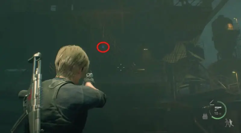 Destroy the blue medallions 5 in Resident Evil 4: where to find them in the Cargo Depot