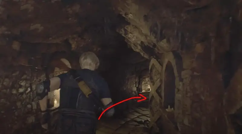 Destroy blue medallions 6 in Resident Evil 4: where to find in Ruins near the cliff