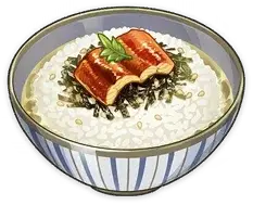 Monstrous Baptist /></p><p>Delicious Unagi Chazuke</td><td>Increases the healing bonus of all party members by 20% for 300 seconds. In co-op mode, this effect only applies to your character.</td><td>4 Eel + 3 Rice + 3 Seaweed + 1 Salt.</td></tr><tr data-row_id=