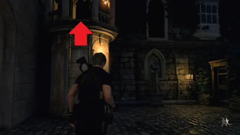 The courtyard maze in Resident Evil 4: how raise all flags