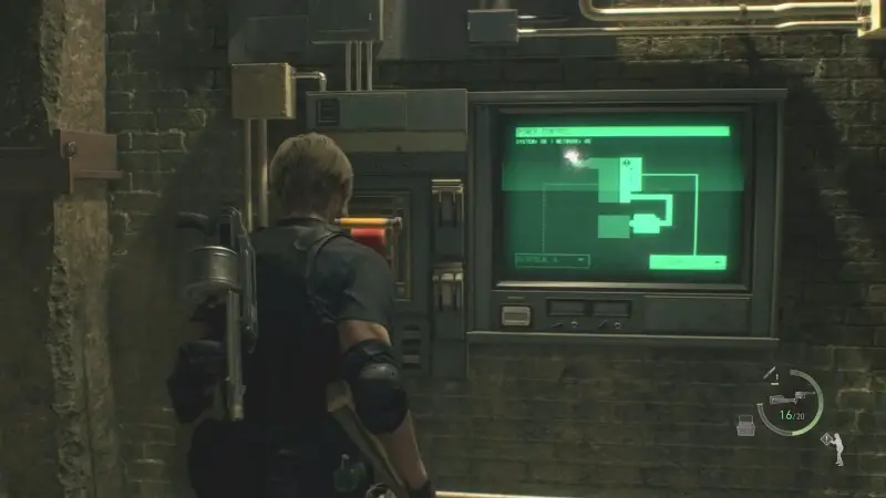 Terminal in Garbage Recycling in Resident Evil 4: how to solve the puzzle
