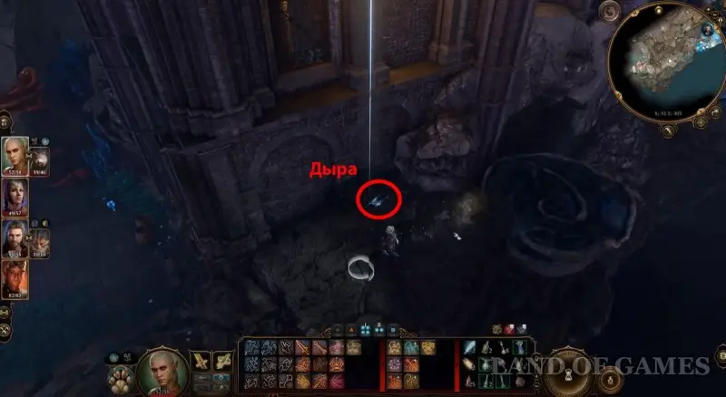 The destroyed tower in Baldur's Gate 3: how to disable the turrets and turn on the elevator