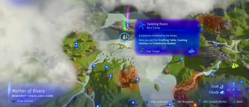 Gifts for the Zesva clan in Avatar Frontiers of Pandora: where to find baskets and materials
