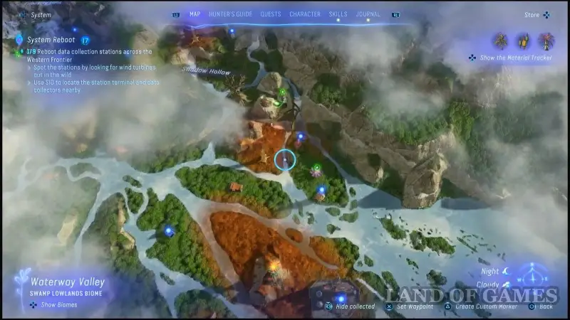  Intelligence in Avatar Frontiers of Pandora: where to find stations and terminals