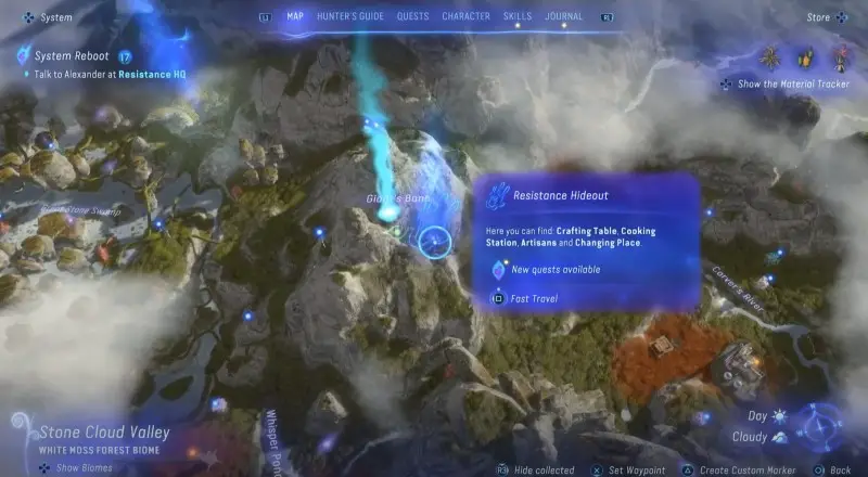  Intelligence in Avatar Frontiers of Pandora: where to find stations and terminals