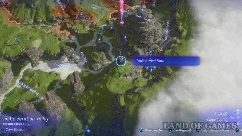 Aeolian Wind Flutes in Avatar Frontiers of Pandora: where to find