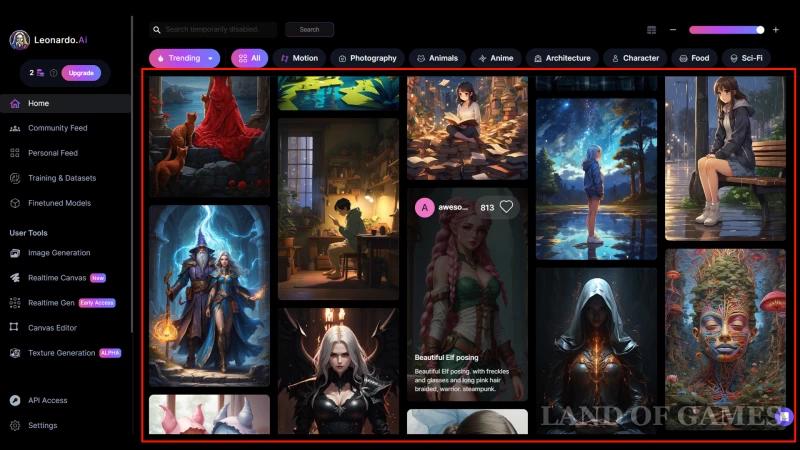 Leonardo AI neural network: how to use the editor and select models