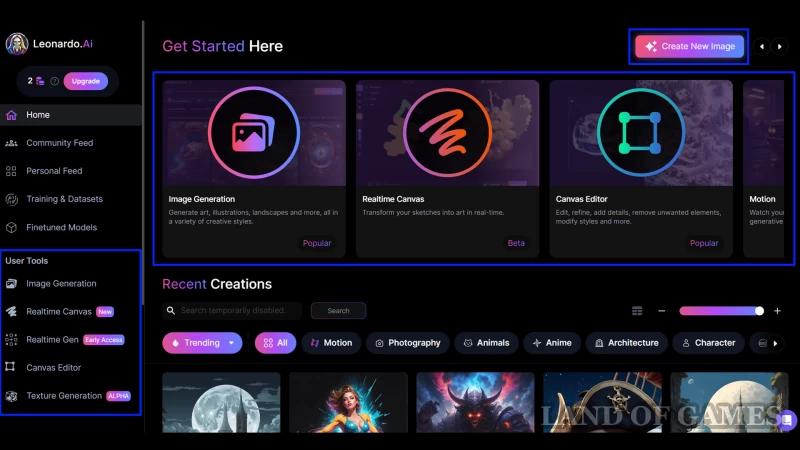 Leonardo AI neural network: how to use the editor and select models