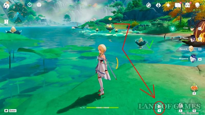 Scenes with lotuses on water in Genshin Impact: where to find and how solve riddles