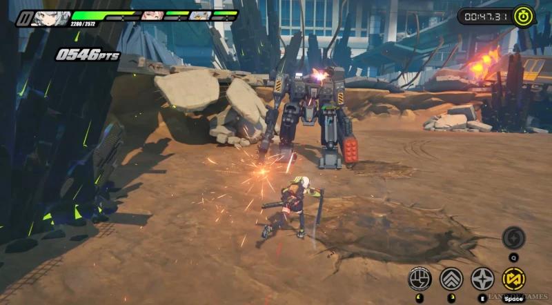 The combat system in Zenless Zone Zero: parrying, dodging and chain attacks