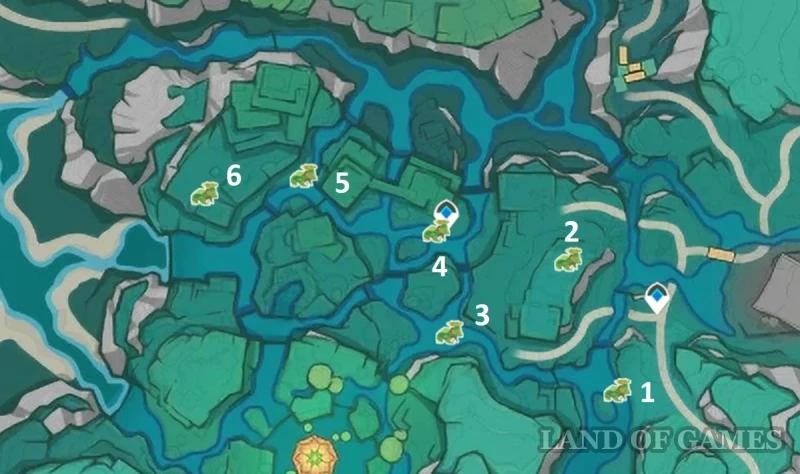 Frog puzzles in Genshin Impact: how to find and solve in Simulank