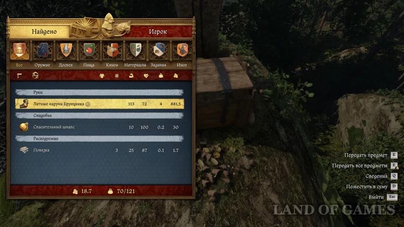 Lion on the coat of arms in Kingdom Come Deliverance 2: where to find Bruncvik's armor