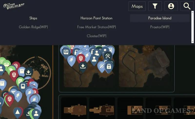 The Outer Worlds 2 interactive map