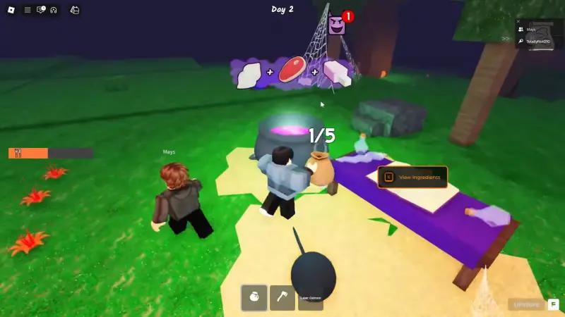 How to brew potions in 99 nights in the forest: where to find ingredients and how to use