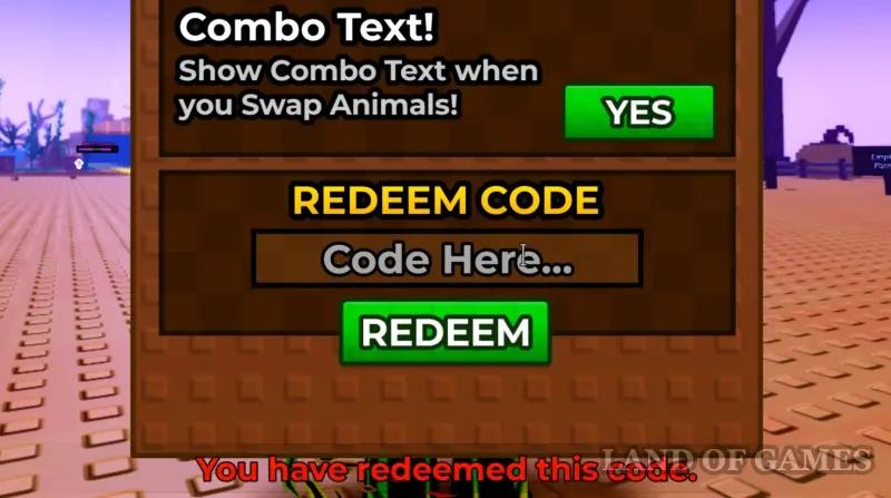 Raise Animals codes for November 2025