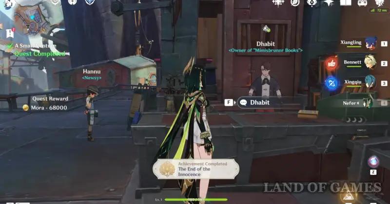 Minor trading in Genshin Impact: how to unlock the achievement The End of an Innocent Age