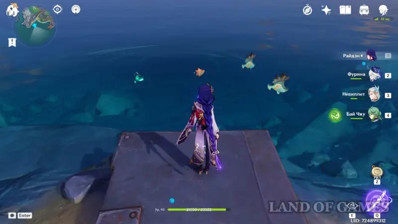 Fishing in Nod Krae in Genshin Impact: all fishing spots