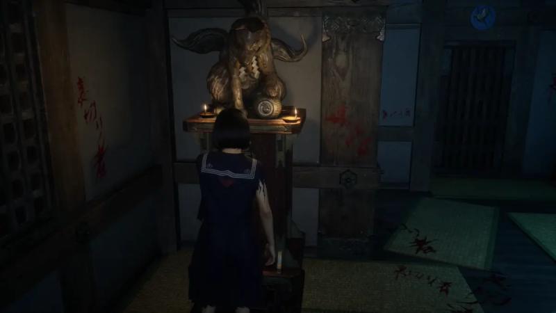 Riddles in the Hall of Worship Silent Hill f: labyrinth and puzzle with cells
