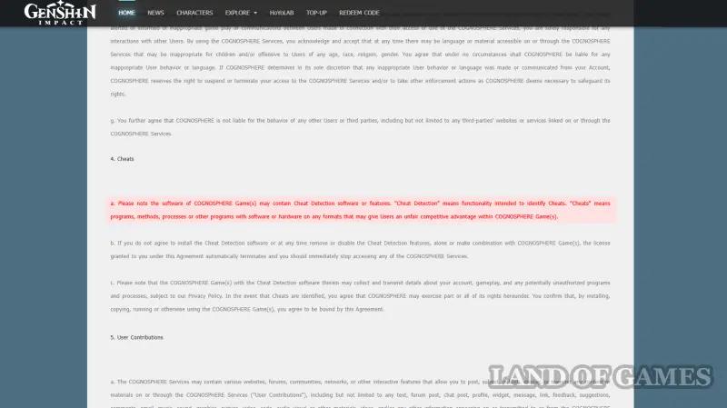 Cheats in Genshin Impact: types, features and dangers of downloading