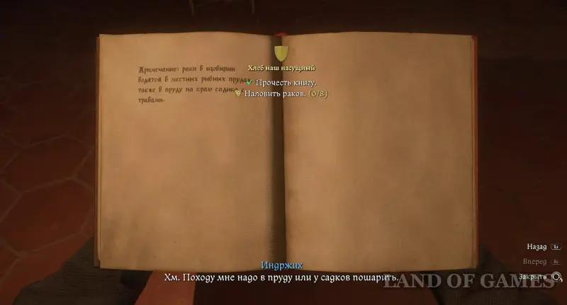 Our Daily Bread in Kingdom Come Deliverance 2: where to find the book, crayfish and glasses