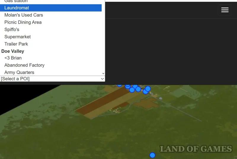 Interactive map Project Zomboid