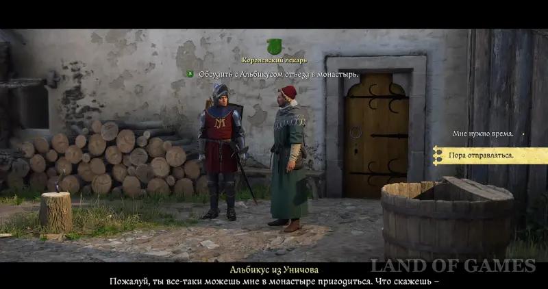 Royal healer in Kingdom Come Deliverance 2: where to find Albikus