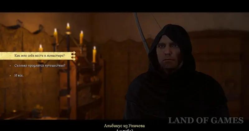 Royal healer in Kingdom Come Deliverance 2: where to find Albicus