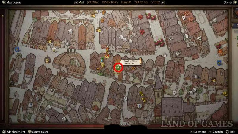 Royal healer in Kingdom Come Deliverance 2: where to find Albikus