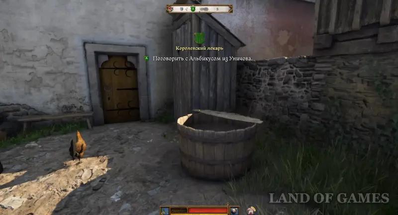 Royal healer in Kingdom Come Deliverance 2: where to find Albikus