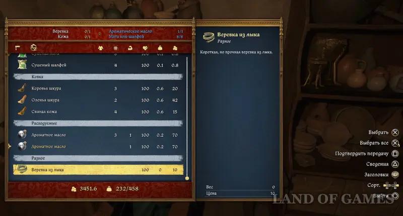 Prevention in Kingdom Come Deliverance 2: where to find rope, leather and oil recipe