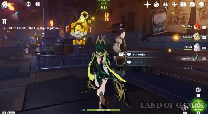 Missing order target in Genshin Impact: where to find Lesheka