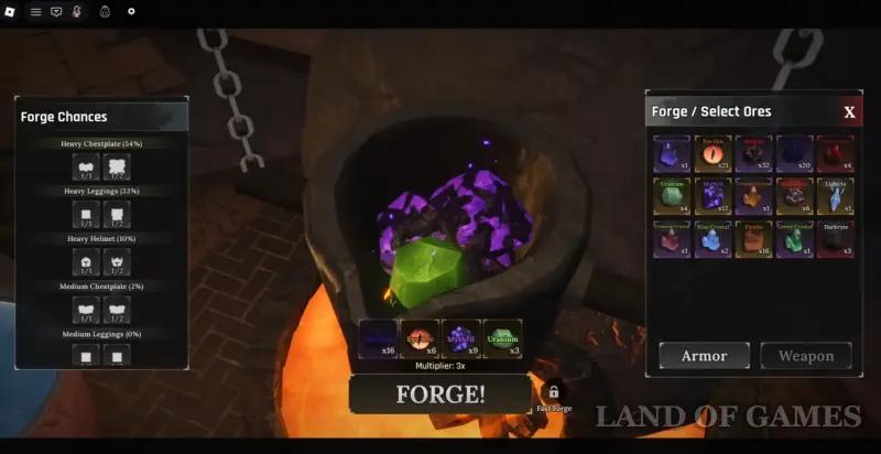 Armor in The Forge (Forging): how to craft and choose the best