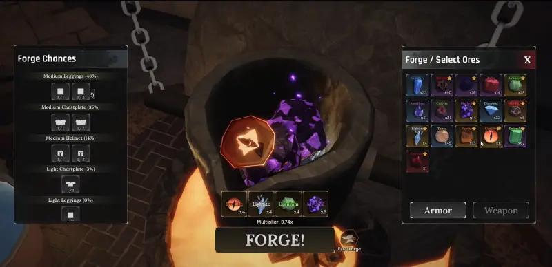 How to forge in The Forge (Forging): crafting tips