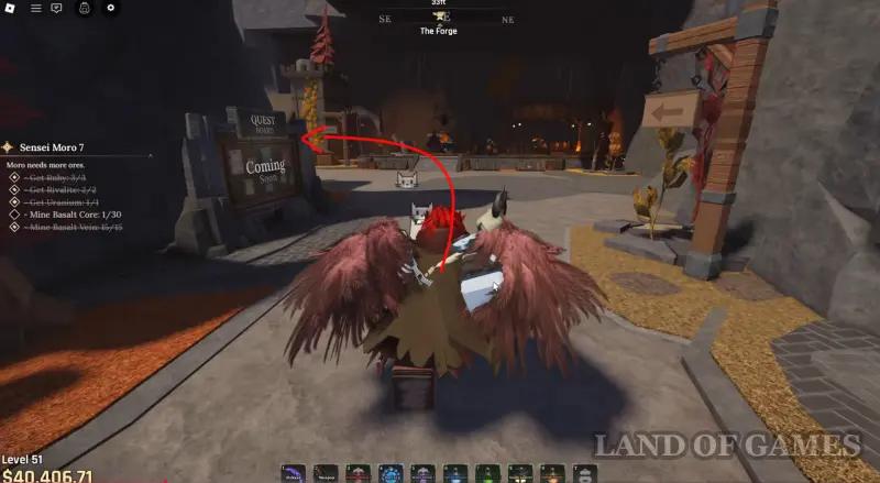 Tomo the cat in The Forge (Forging): where to find the cat on the quest