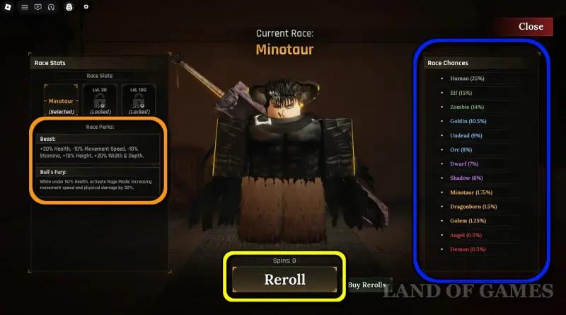 Races in The Forge (Forge): how to change and choose the best (tier list)