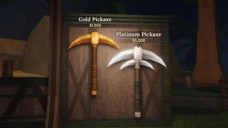 All pickaxes in The Forge (Forging): what they are and how to get the best one