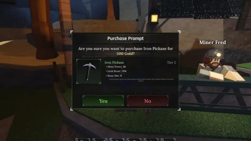 All pickaxes in The Forge (Forging): what they are and how to get the best one
